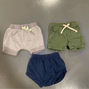 0-3M Baby summer bundle Shorts Bundle of 3 Cat&Jack Old Navy